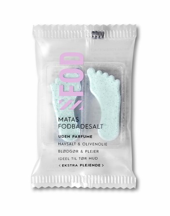 Matas Striber Fodbadesalt Ekstra Plejende Uden Parfume 2 x 10 g, rejsestørrelse