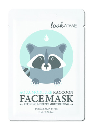 Look At Me Aqua Moisture Raccoon Face Mask 1 stk