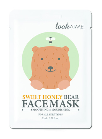 Look At Me Sweet Honey Bear Face Mask 1 stk