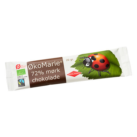 ØkoMarie 72% Mørk Chokolade Ø 20 g
