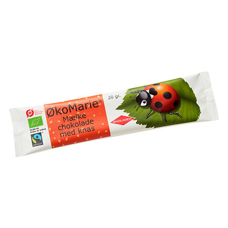 ØkoMarie Mælkechokolade Knas Ø 20 g