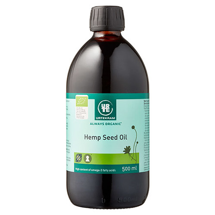 Hampefrøolie Ø koldpresset 500 ml