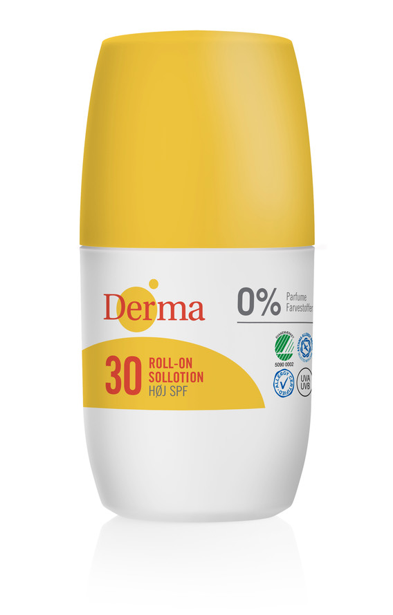 At øge Fahrenheit Held og lykke Køb Derma Sollotion Roll-on SPF 30 50 ml - Matas