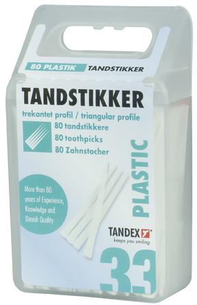 Tandex Tandstik plast 80 stk
