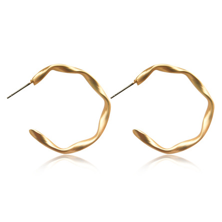 Everneed Maya My Twist Hoop Øreringe Guld