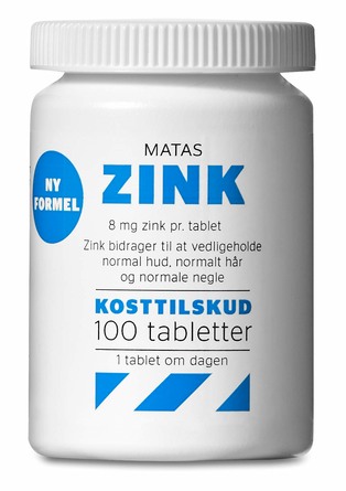 Matas Striber Matas Zink 8 mg 100 tabl.