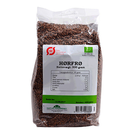 Natur Drogeriet Hørfrø hele Økologiske 500 g