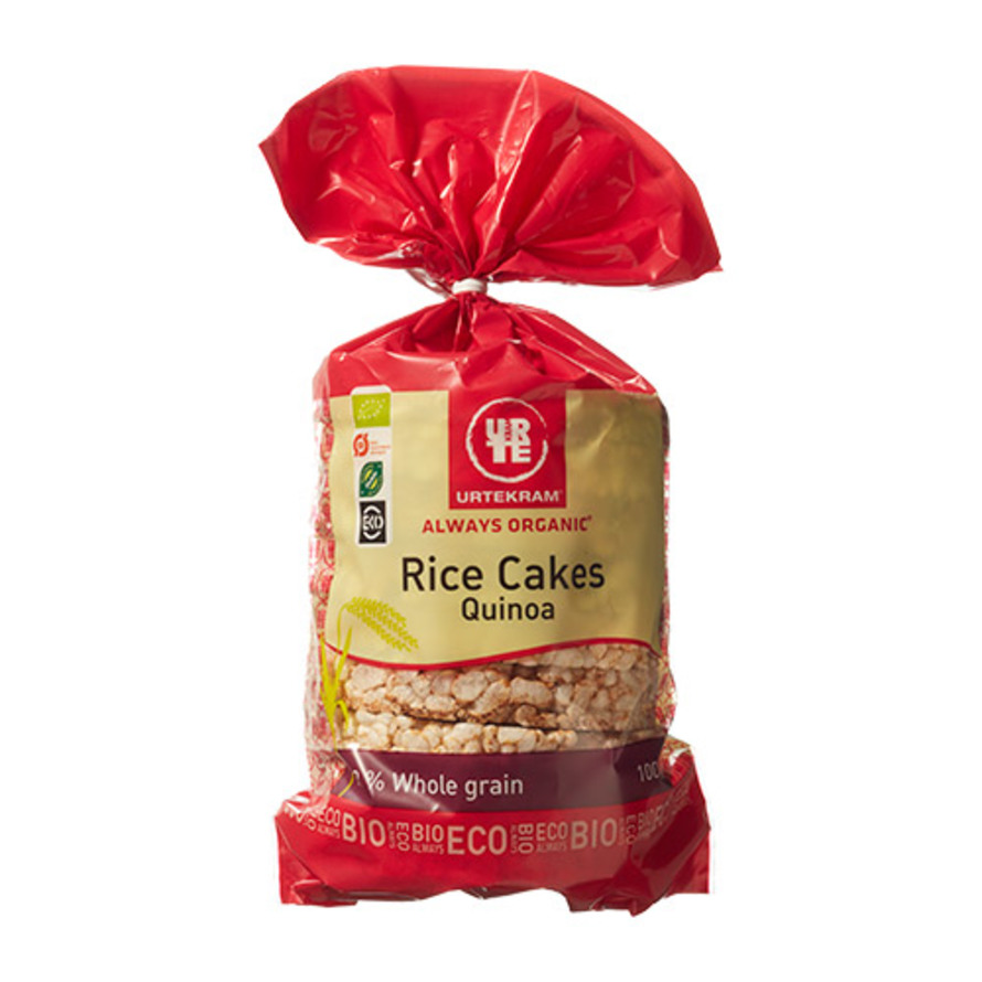 Køb Rice Cakes Quinoa Ø 100 g fra Urtekram Matas