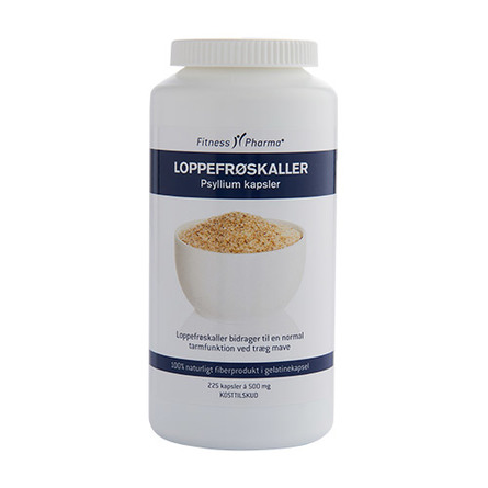 Loppefrøskaller Psyllium Fitness Pharma 225 kap