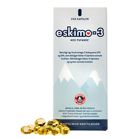Eskimo-3 med E-vitamin 250 kapsler