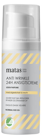 Matas Striber Anti Wrinkle 24H Ansigtscreme Normal Hud 50 ml