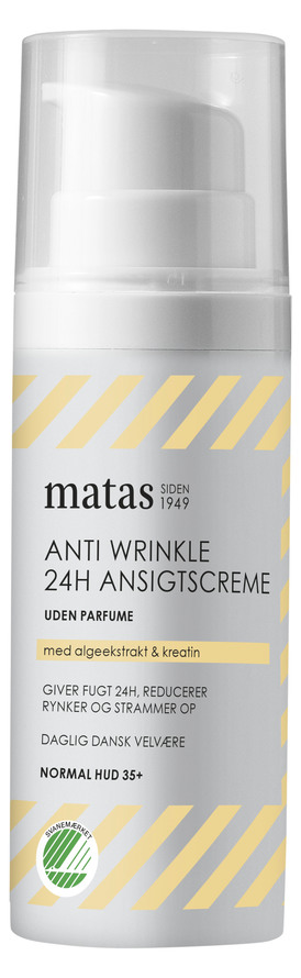 ser godt ud tilbagebetaling Brug af en computer Køb Matas Striber Anti Wrinkle 24H Ansigtscreme til Normal Hud Uden Parfume  50 ml - Matas