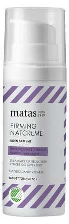 Matas Striber Firming Natcreme til Meget til Tør Hud Uden Parfume 50 ml