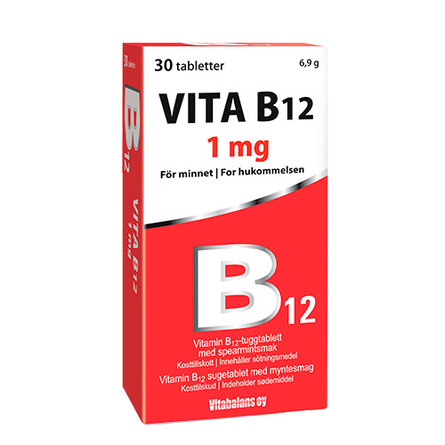 Vitabalans Oy Vita B12 1mg 30 tabl.