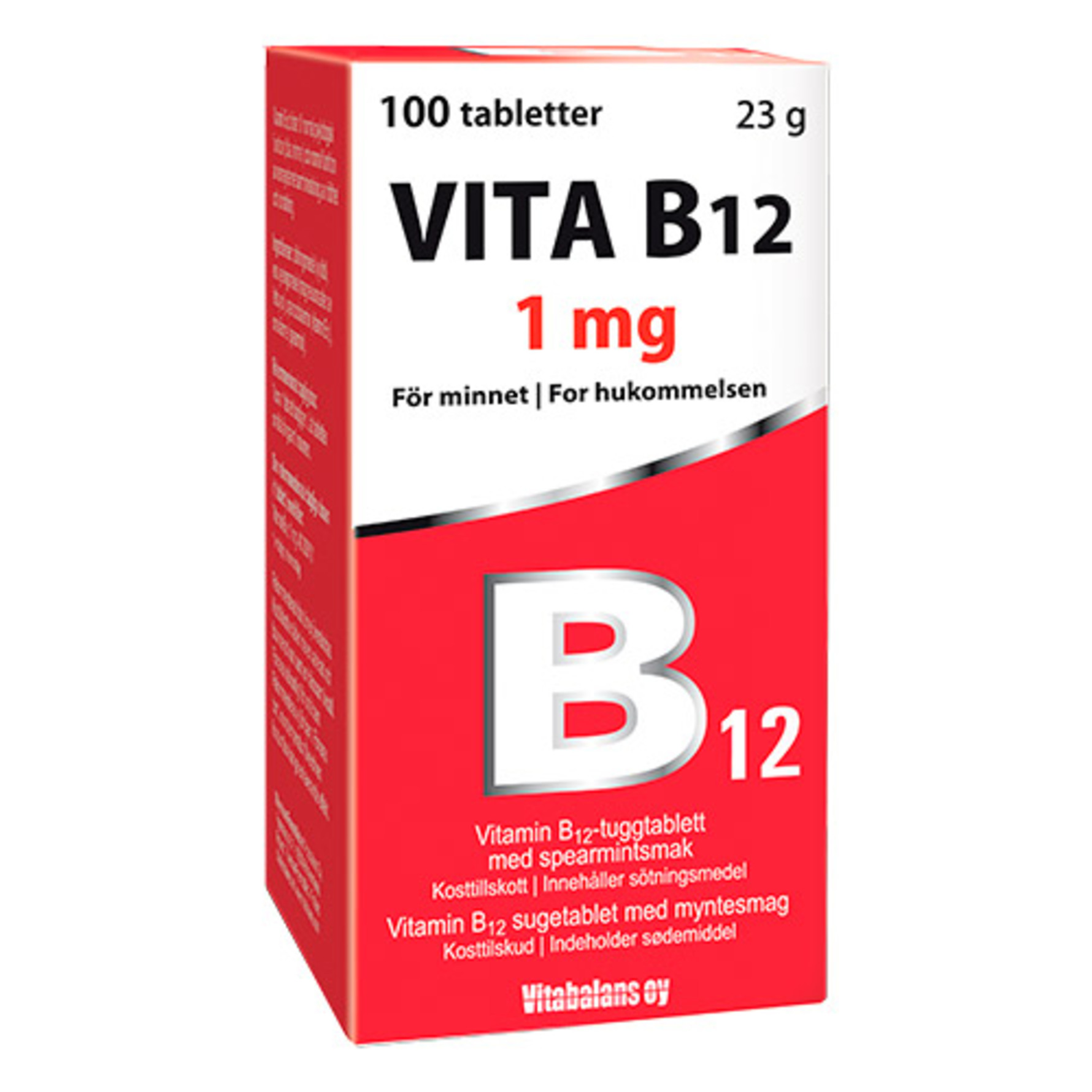 Køb Vitabalans Oy Vita B12 1mg 100 tabl. Matas