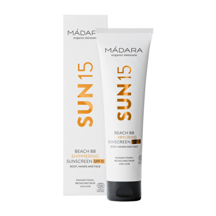 Mádara Beach BB Shimmering Sunscreen SPF 15 100 ml