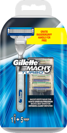 Gillette Mach3 Turbo barberskraber+ 4 blade