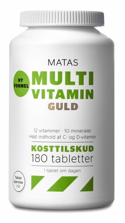 Matas Striber Multivitamin Guld 180 tabl.