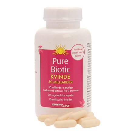 Renew Life Pure Biotic Kvinde 50 30 kaps.