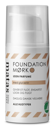 Matas Striber Foundation til Alle Hudtyper Uden Parfume Mørk