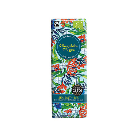 Chocolate and Love Chokolade Sea Salt 55% Øko 40g