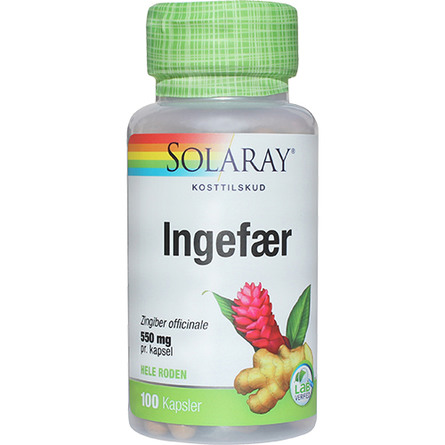 Solaray Ingefær 100 kaps.