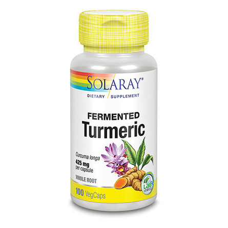 Solaray Fermenteret Turmeric 100 kaps.