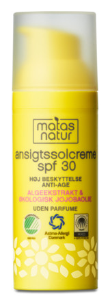Matas Natur Ansigtssolcreme SPF 30 50 ml