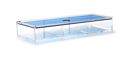 Nomess Clear 3-room Box Blå