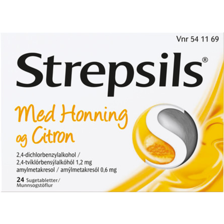 Strepsils Honning & Citron sugetablet 24 stk