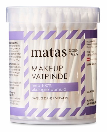 Matas Striber Makeup Vatpinde med Papir 90 stk.