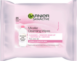 Garnier Skin Active Micellar Renseservietter 25 stk.