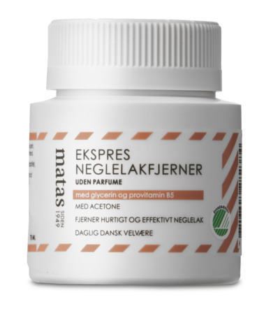 Matas Striber Ekspres Neglelakfjerner med Acetone og Uden Parfume 75 ml