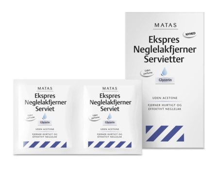 Matas Striber Ekspres Neglelakfjernerservietter 20 stk.