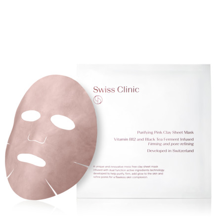 Swiss Clinic Purifying Pink Clay Sheet Mask 1 stk