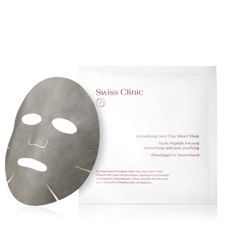 Swiss Clinic Detoxifying Grey Clay Sheet Mask 1 stk