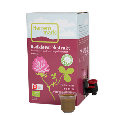 Herrens Mark Rødkløverekstrakt Øko bag-in-box 2 l