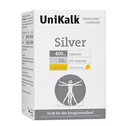 Unikalk Silver tyggetablet 90 tyggetabl.