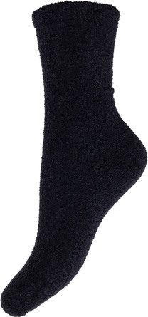 Laze Chenille Ankel Strømper Sort Str. 37-41