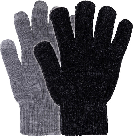 Laze Magic touch handske 2-pak sort/grå One size