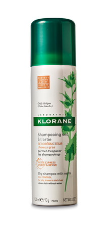 Klorane Dry Shampoo with Nettle Tinted Brunt til Mørkt Hår