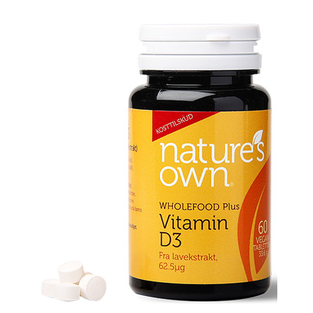 Panacea Vitamin D3 vegan udvundet af lavekstrakt 60 tab