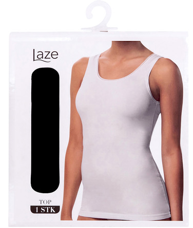 Laze Top/Singlet 1-pak Sort Str. S