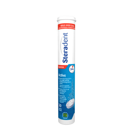 Steradent Tabletter Express, 30 stk 30 stk.