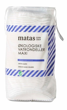 Matas Striber Økologiske Vatrondeller Maxi 40 stk.