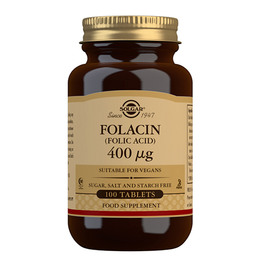 Solgar Folsyre 400 mcg (Folacin) 100 tabl.
