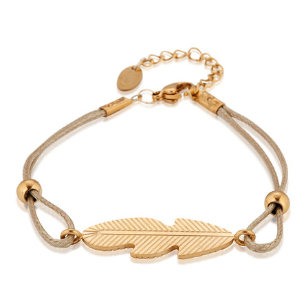 Everneed Summer - Leaf Armbånd Sand/Gold