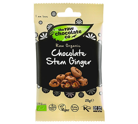 The Raw Chocolate Company Ingefær m. rå chokolade Øko 125 gr.