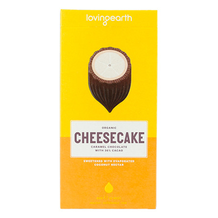 Chokolade Lemon Ø m cashew & kokos Loving E 80 g