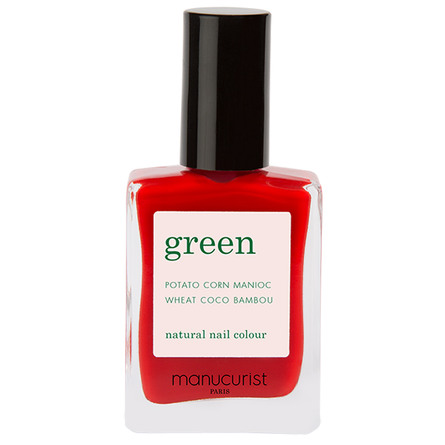 Green Manucurist Neglelak Poppy Red